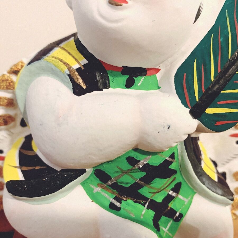 【戦前・古玩】伏見人形 玉取り海女(大) 丹嘉/大西重太郎 龍神 辰年 郷土玩具 伏見人形・丹嘉『龍王』 | 象々の郷土玩具