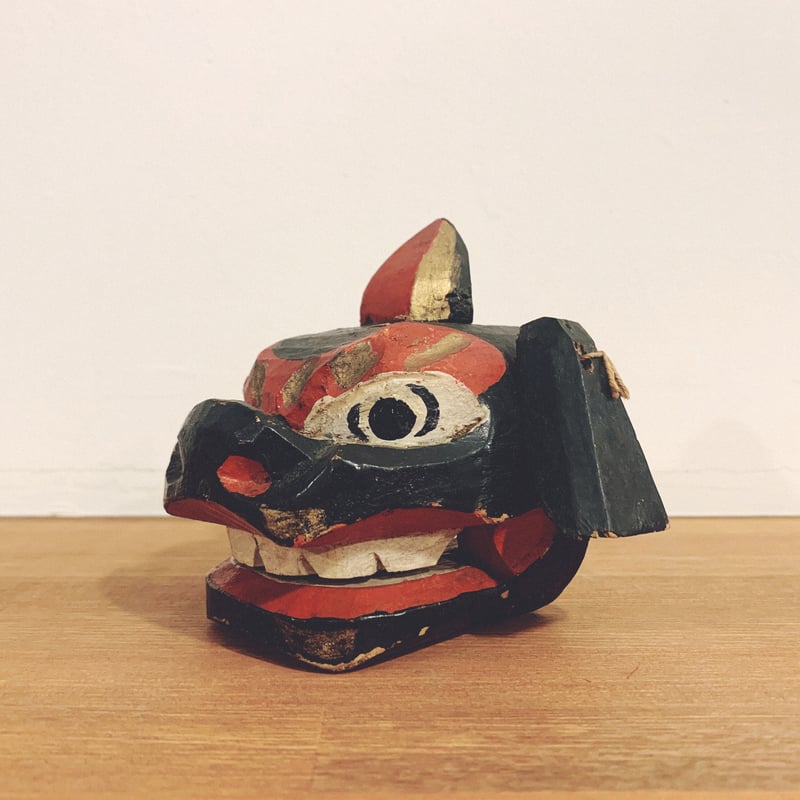 古作『富山の獅子頭・赤』 | 象々の郷土玩具