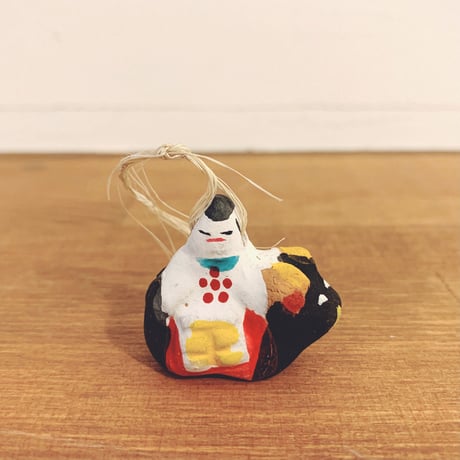 【郷土玩具】廃絶　門司ヶ関張子　天神 宮島張り子の『天神』 | 象々の郷土玩具