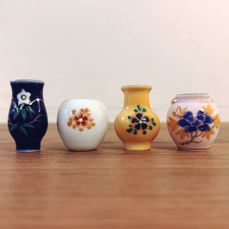 有田焼『ミニチュア花瓶』4点 | 象々の郷土玩具
