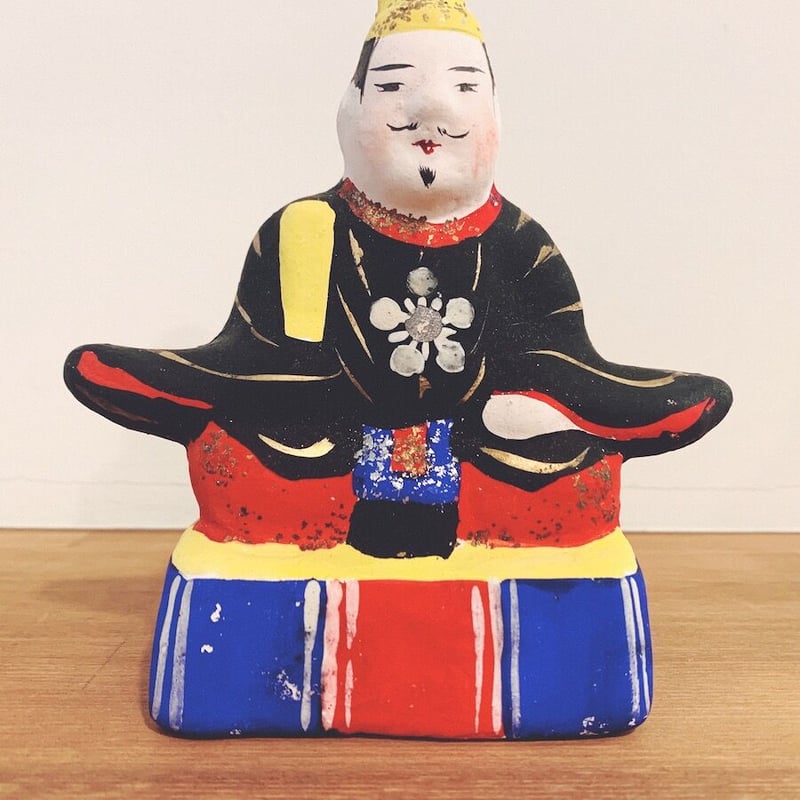 稲畑人形　天神　特別彩色　学問の神　白天神　土地人形　工芸品 稲畑人形 天神 特別彩色 学問の神 白天神 土地人形 工芸品