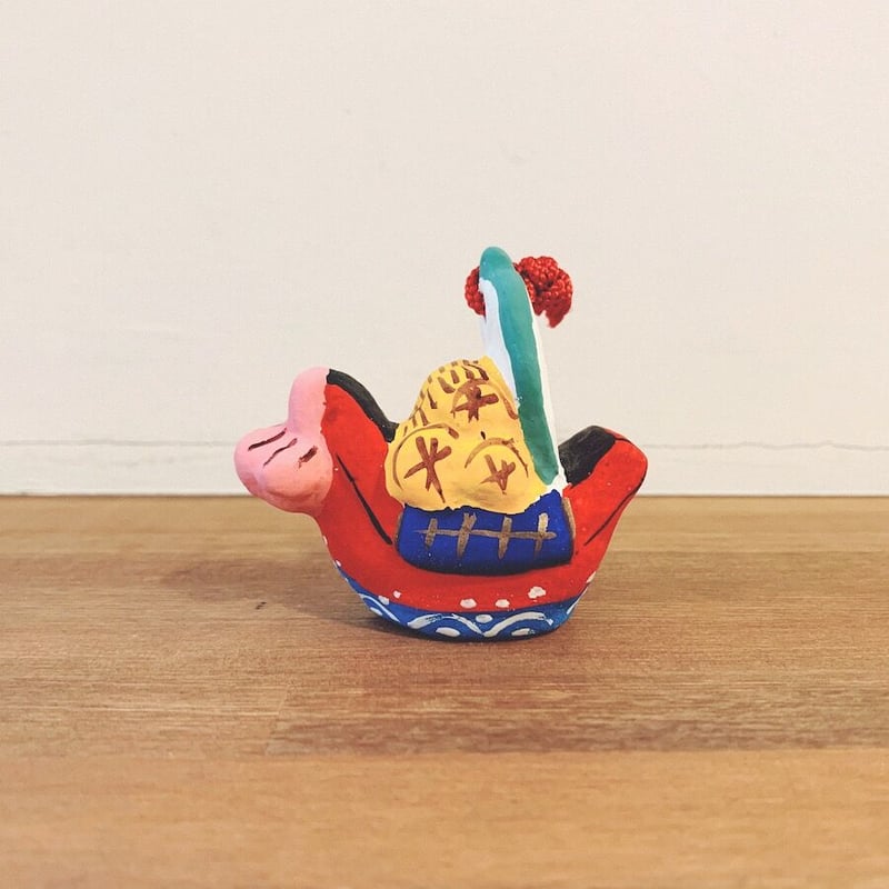 香泉人形『宝舟』土鈴 | 象々の郷土玩具