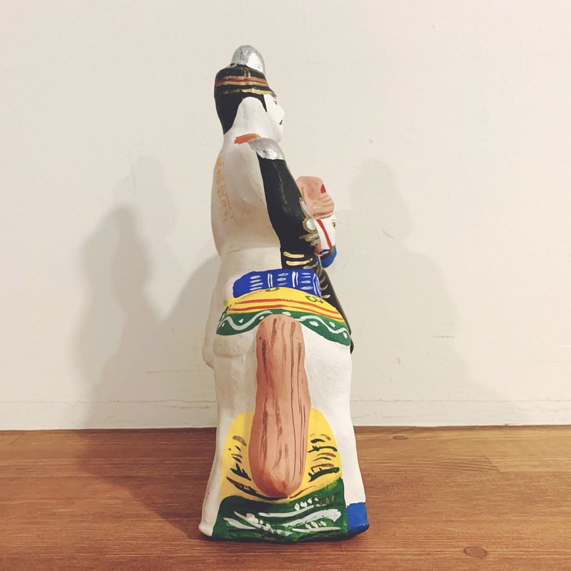 美濃・姫の土人形『馬乗り鎮台』 | 象々の郷土玩具