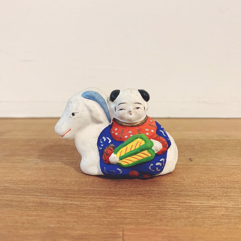 入手困難　名古屋土人形　野田末吉の土人形 名古屋土人形・野田末吉の『羊唐子』 | 象々の郷土玩具