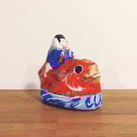 きしまやま一刀彫の大八車『羊』 | 象々の郷土玩具