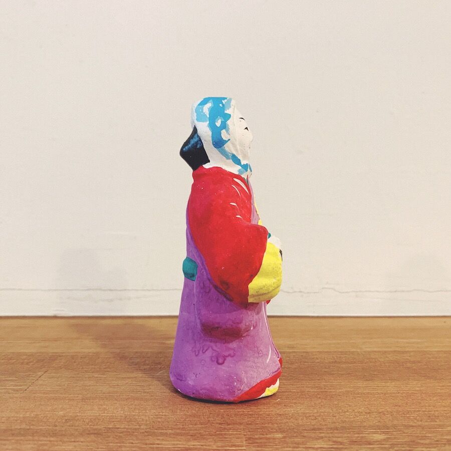 下川原土人形『三味線弾き』 | 象々の郷土玩具