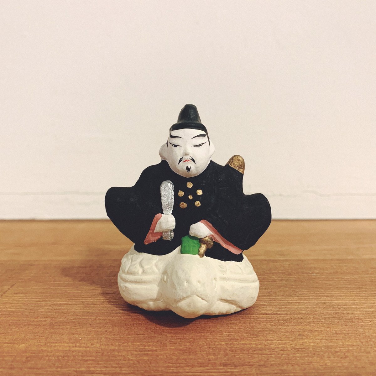 名古屋土人形・野田末吉の『亀乗り天神』 | 象々の郷土玩具