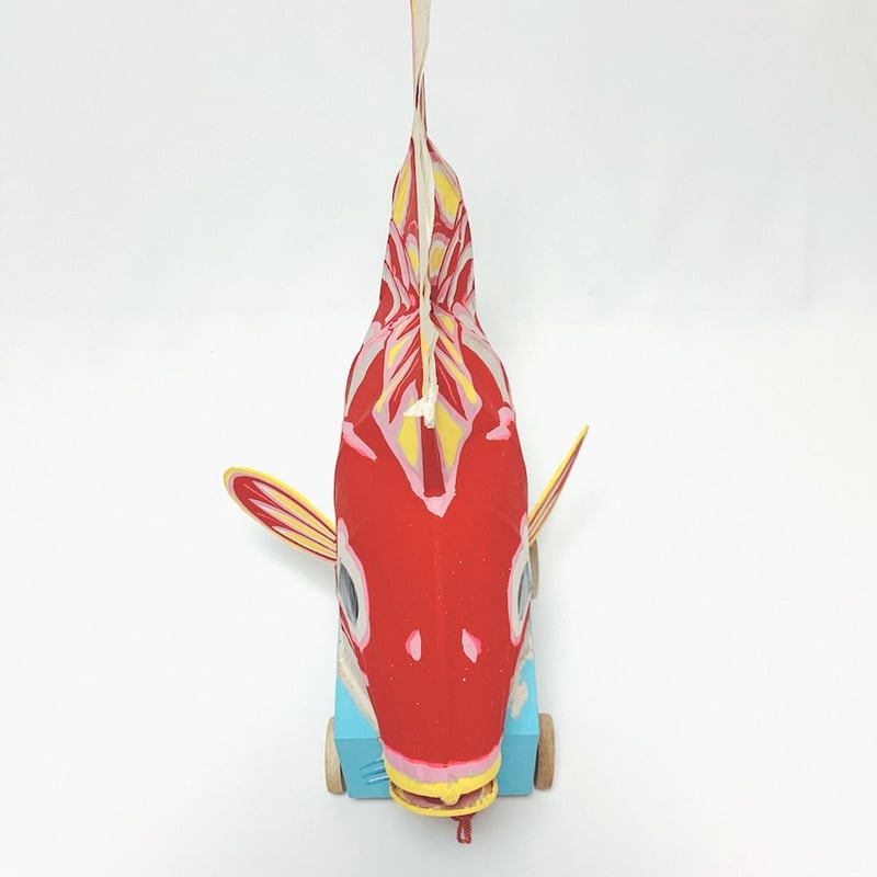 新潟県の灯玩具『三条の鯛車・特大』 | 象々の郷土玩具