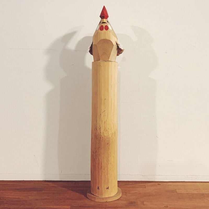 笹野一刀彫『特大・尾長鶏』 | 象々の郷土玩具