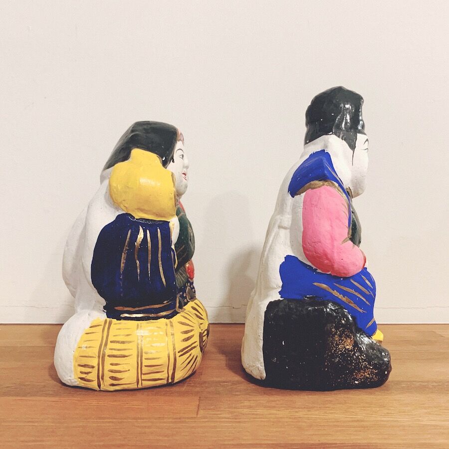 久米土人形の『恵比寿・大黒』 | 象々の郷土玩具