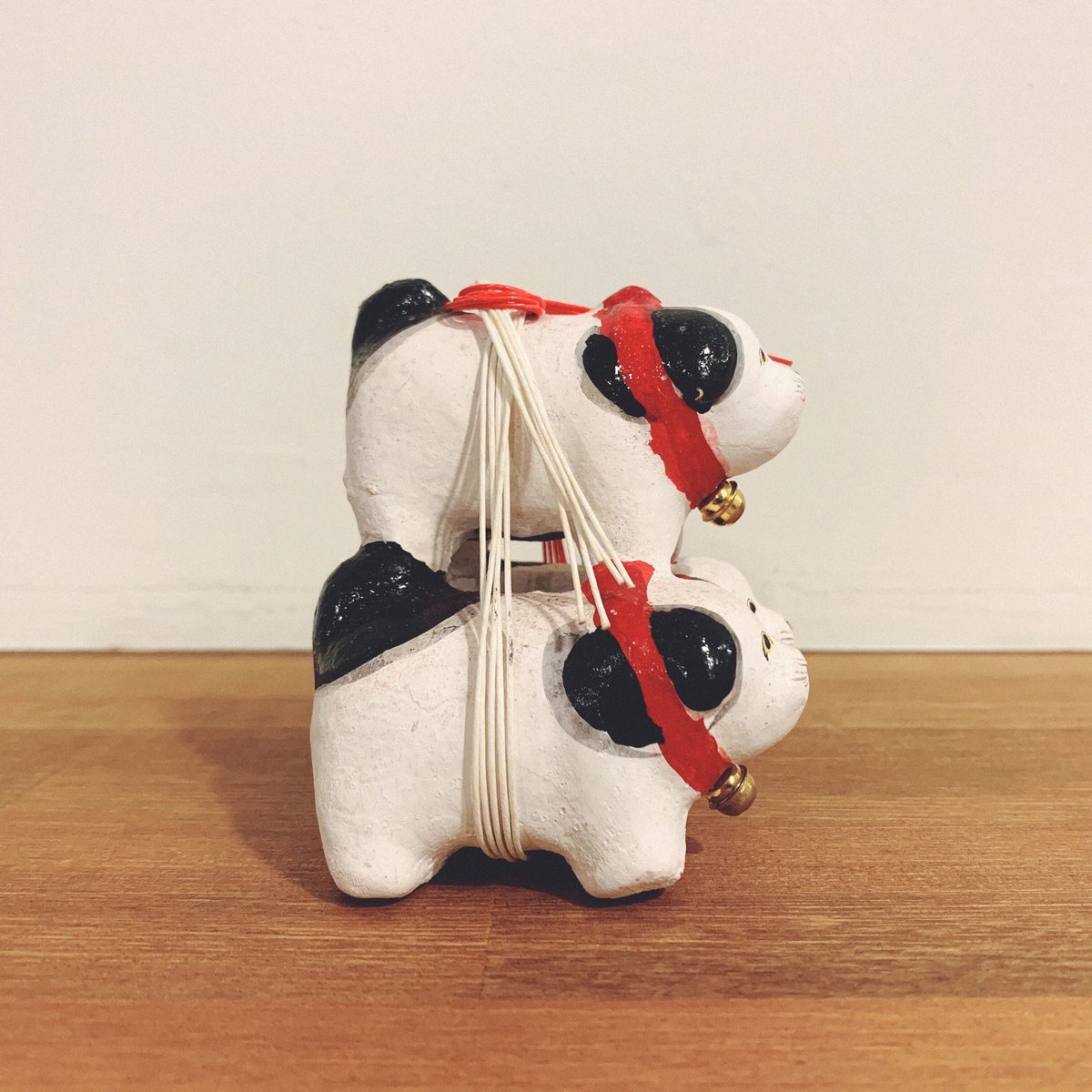中野土人形の『組犬』 | 象々の郷土玩具