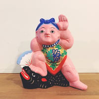 三春張子の『首振り虎』 | 象々の郷土玩具