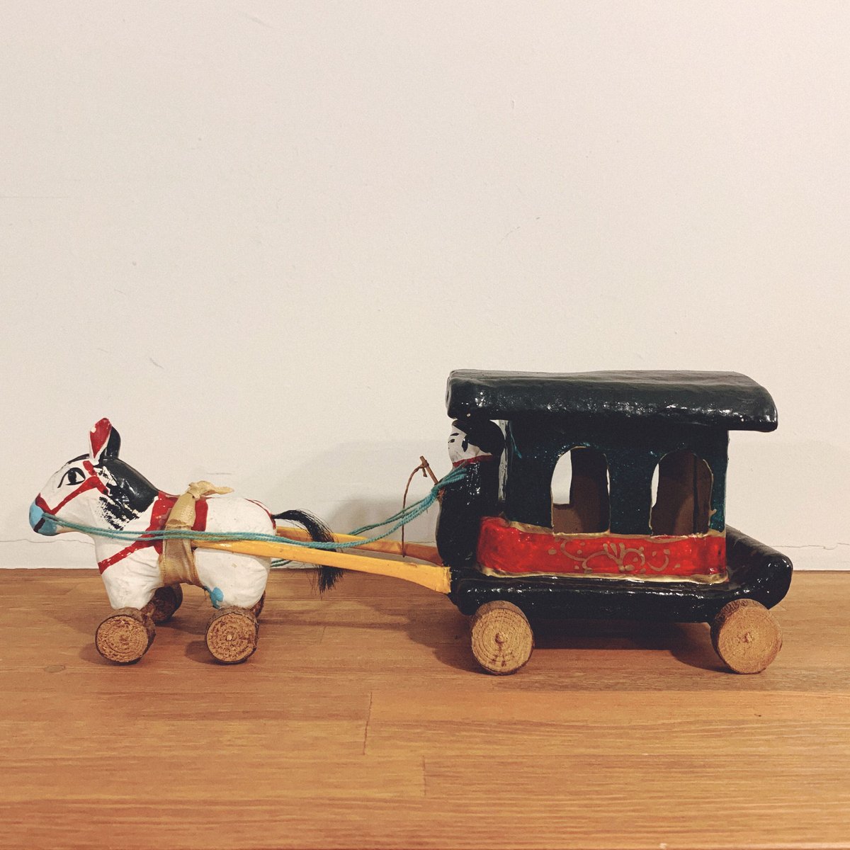 長門張子「馬車」郷土玩具、張子、民芸品