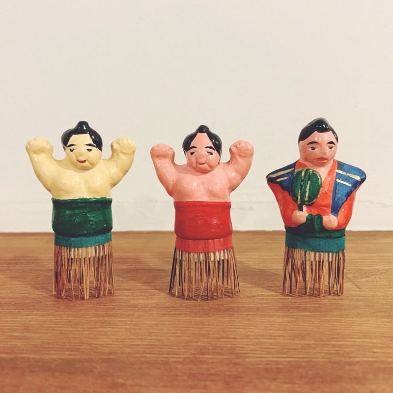 毛たたき人形『相撲』 | 象々の郷土玩具