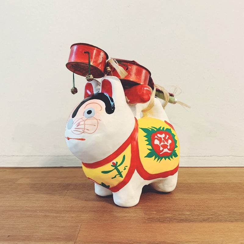 いせ辰『江戸犬張子・金犬』 | 象々の郷土玩具