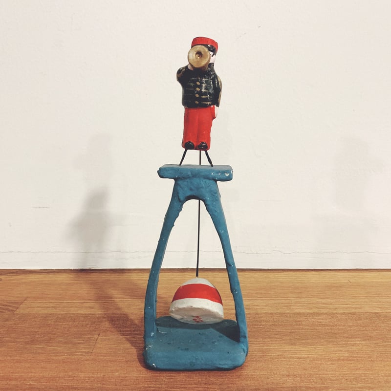 静岡土人形 ラッパ持ち小僧 置物 民芸品 静岡土人形 ラッパ持ち小僧 置物 民芸品 美術品・アンティーク