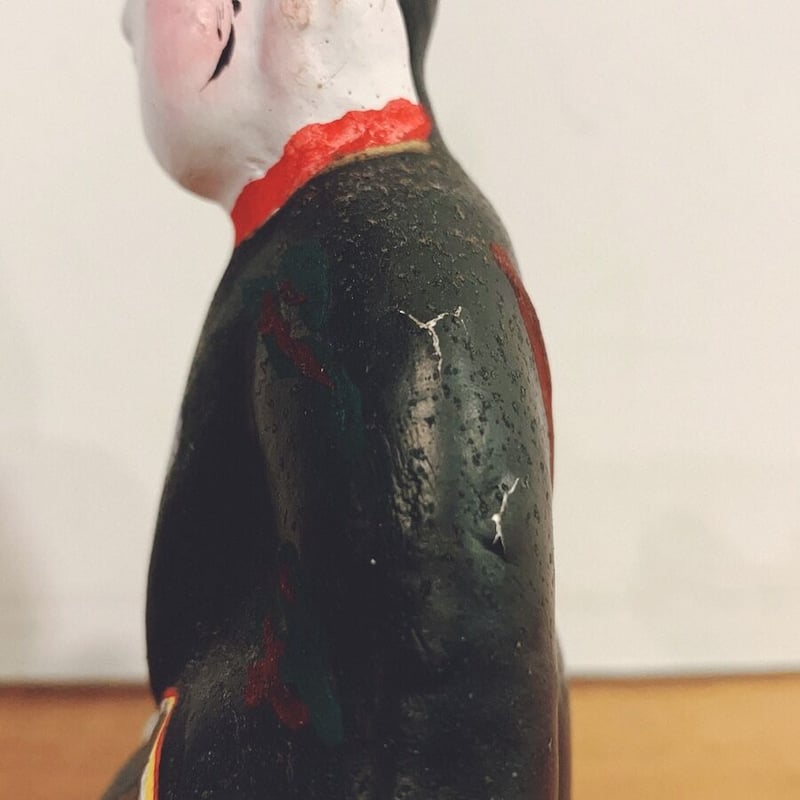 中野人形　梅花枝付立天神　奈良久雄　土人形　郷土玩具　珍品　(10/13迄出品） 中野土人形『天神(大)』 | 象々の郷土玩具