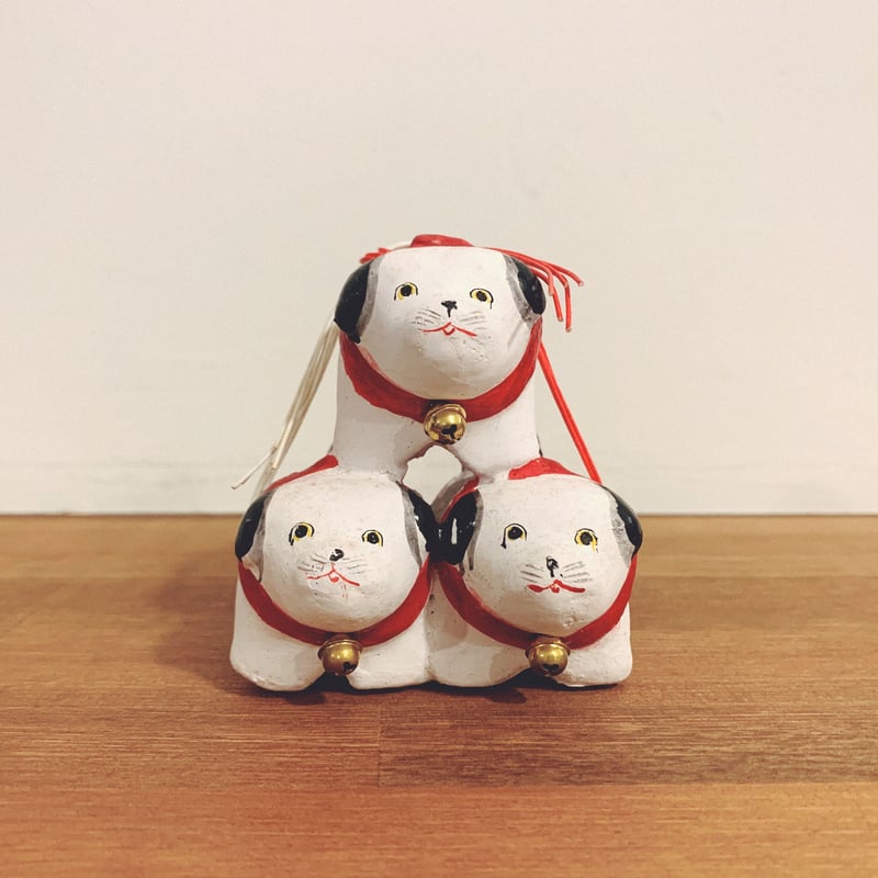 中野土人形の『組犬』 | 象々の郷土玩具