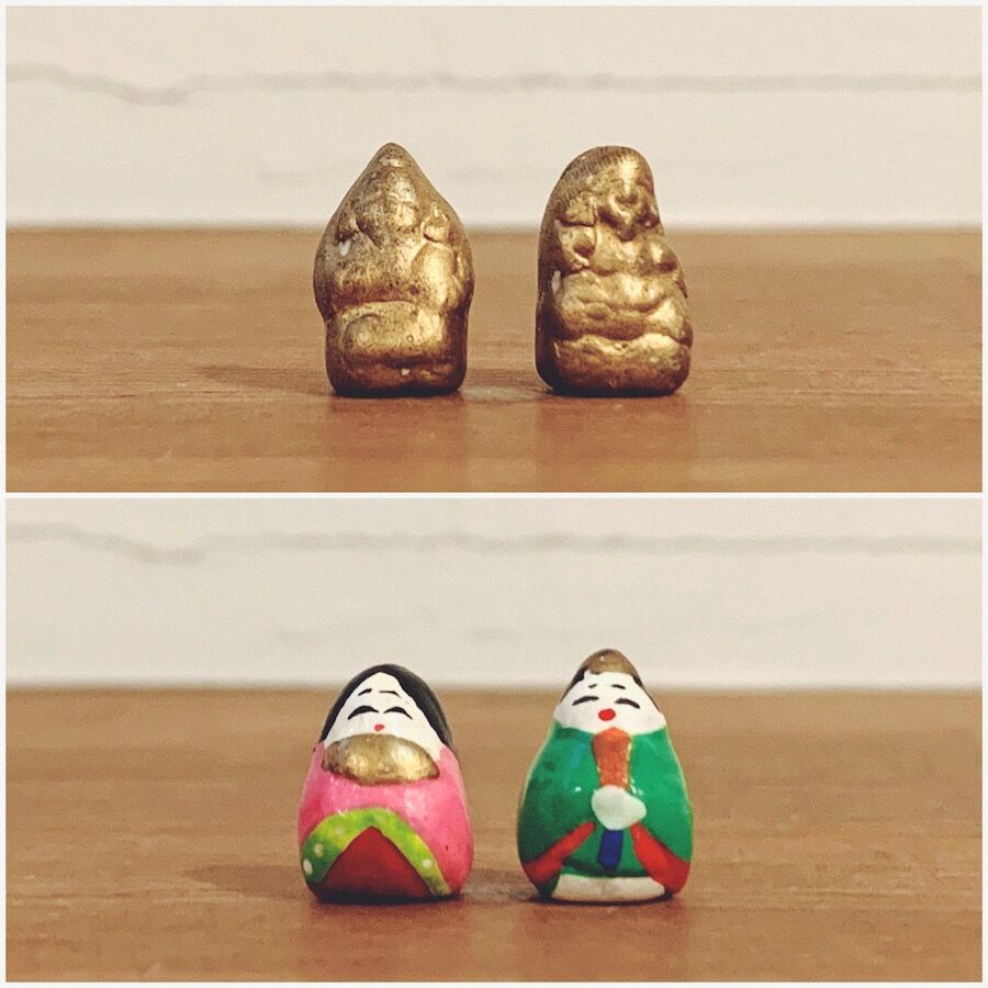 杉谷マサ作・清水豆人形の詰め合わせ箱 | 象々の郷土玩具