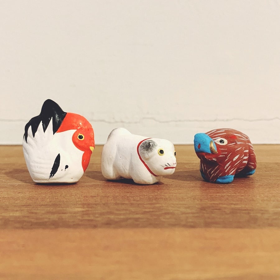 伏見人形・丹嘉『豆十二支』 | 象々の郷土玩具