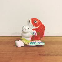 新潟県・水原(山口)人形『三角だるま 3点組』 | 象々の郷土玩具