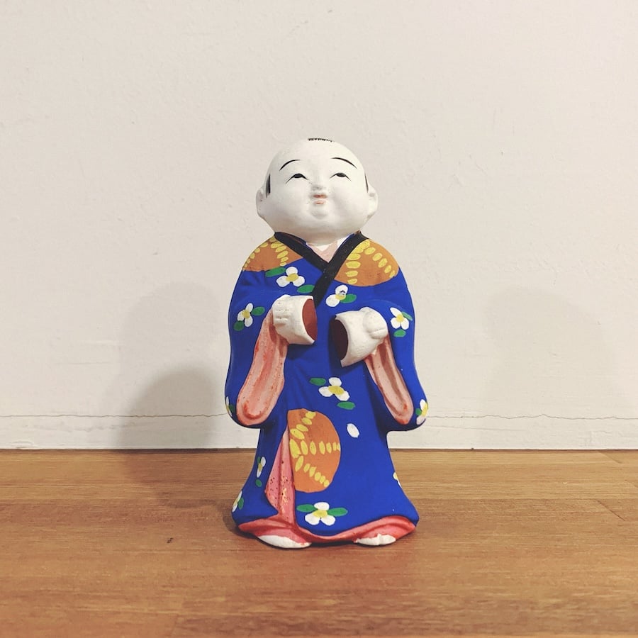 伏見人形・菱平『饅頭喰い』 | 象々の郷土玩具