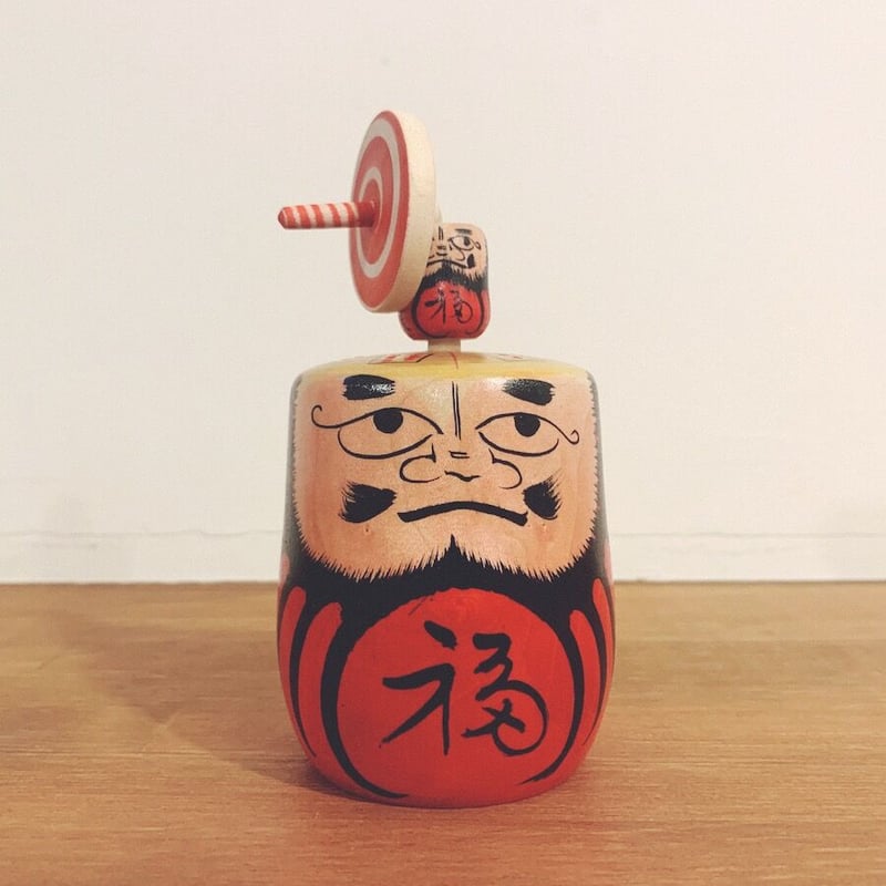 福島県の木地玩具『当りダルマ』 | 象々の郷土玩具