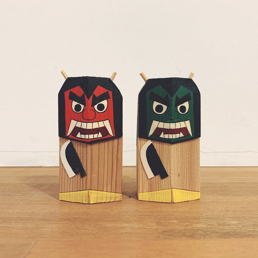 昭和レトロ！『なまはげ・一刀彫』 | 象々の郷土玩具
