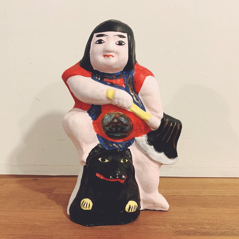帖佐人形の『熊乗り金太郎』 | 象々の郷土玩具