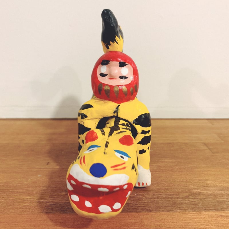 春日部張子の『虎乗りだるま』 | 象々の郷土玩具