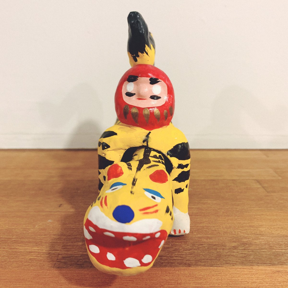 春日部張り子　踊り福助　首ふり人形　五十嵐健二　カ10 春日部張り子 踊り福助 首ふり人形 五十嵐健二 カ10