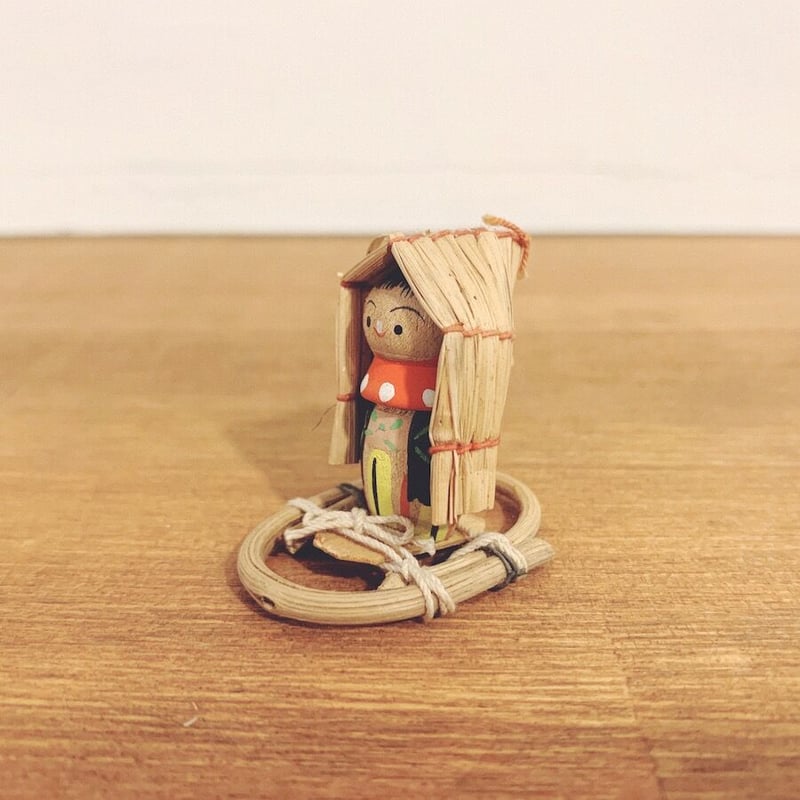 昭和レトロこけし『ソリの雪ん子』 | 象々の郷土玩具