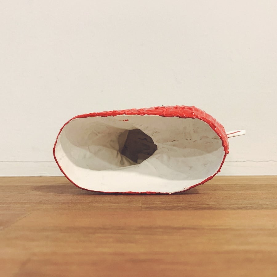 フィリピン木製 牛の形 車 籐製かご付き