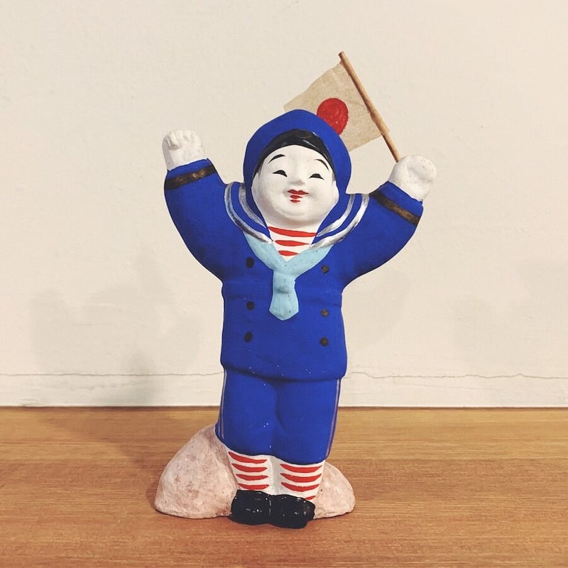 郷土玩具 秋田 民藝　中山土人形 美しい色彩と手仕事の「熊乗り金太郎」 郷土玩具 秋田 民藝 中山土人形 美しい色彩と手仕事の「熊乗り