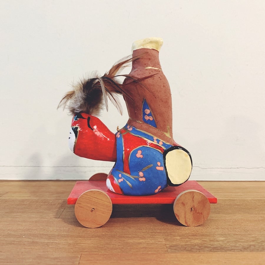 張り子  犬　二橋志乃 Vintage Japanese Folk Art: 犬張子 / 二橋志乃