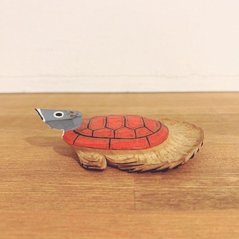 亀の一刀彫 美品 笹野一刀彫『亀』 | 象々の郷土玩具