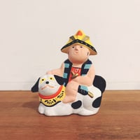 奈良・法華寺『御守犬』大・中・小・極小4点セット | 象々の郷土玩具