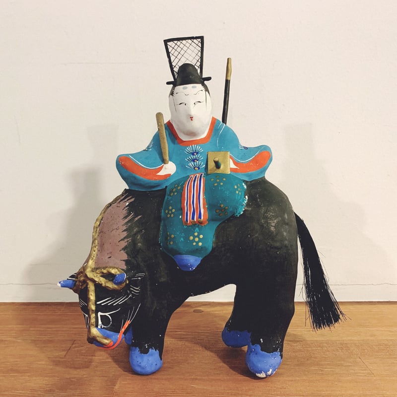 三春張子『牛乗り天神』 | 象々の郷土玩具