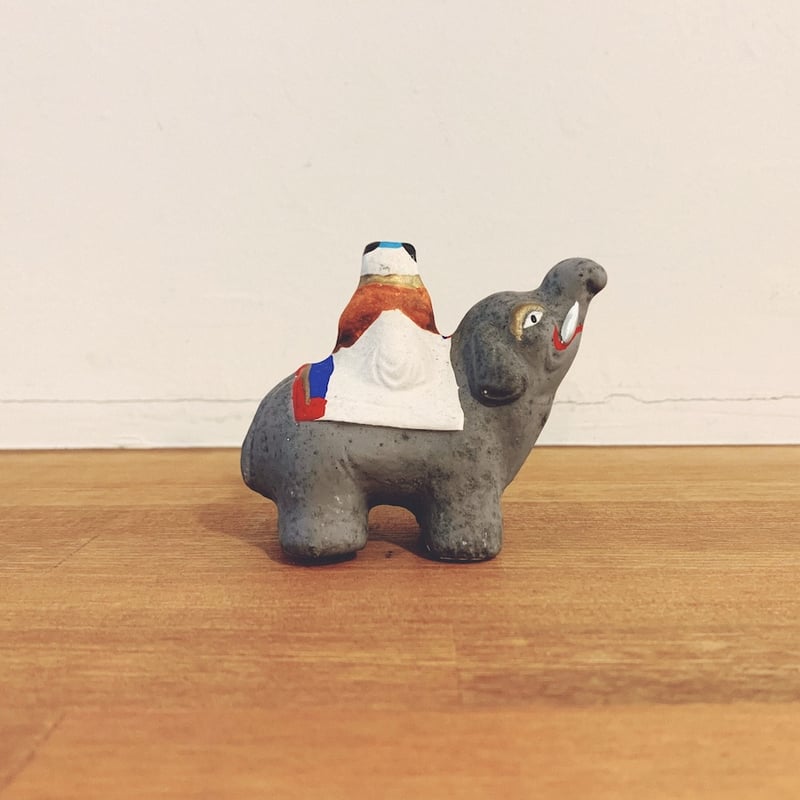 伏見人形・丹嘉『象乗り唐子』 | 象々の郷土玩具