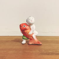 坊ノ谷土人形『招き猫』 | 象々の郷土玩具