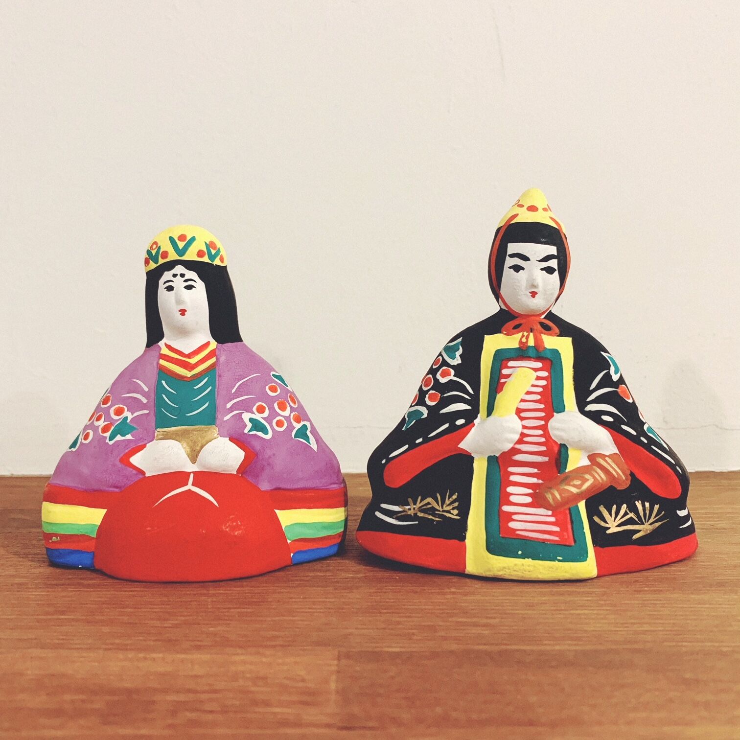 【古い】ミニチュア雛人形セット( 土人形) original