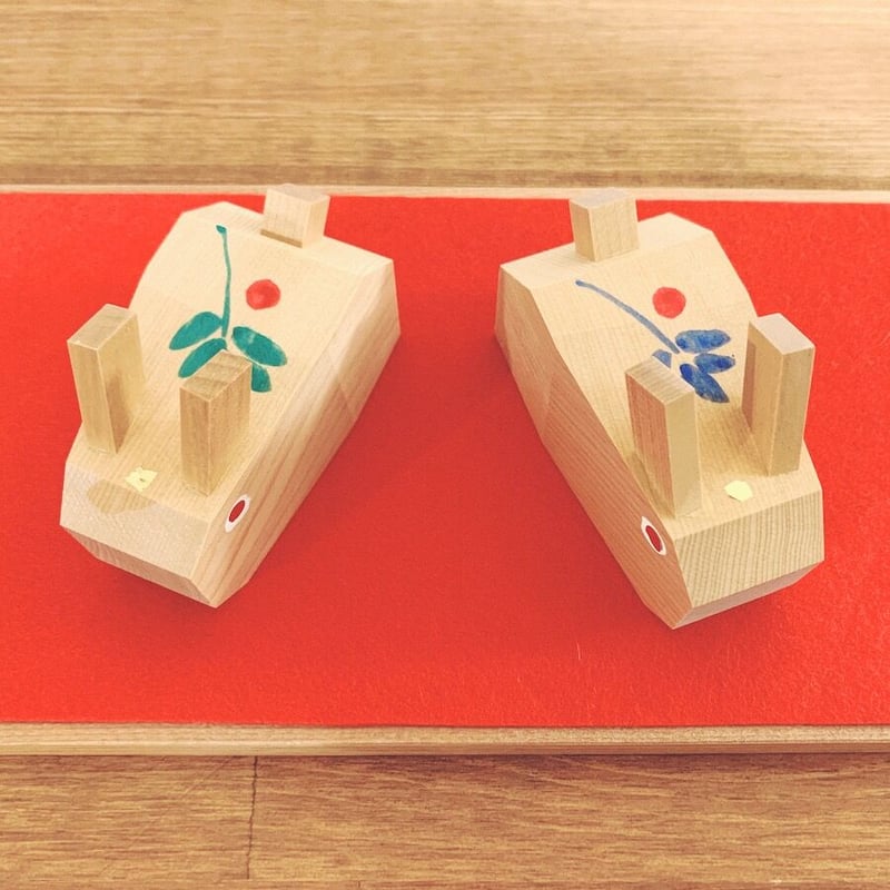 屮芊彫(てっせん彫)木彫・吉岡利一『福卯』 | 象々の郷土玩具
