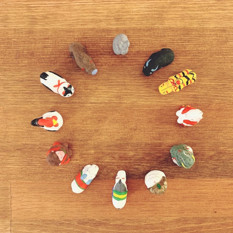 名古屋土人形・野田末吉『豆十二支』 | 象々の郷土玩具