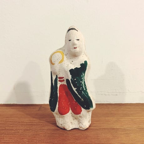 郷土玩具　赤坂人形（四体） 赤坂人形『稲持天神』 | 象々の郷土玩具