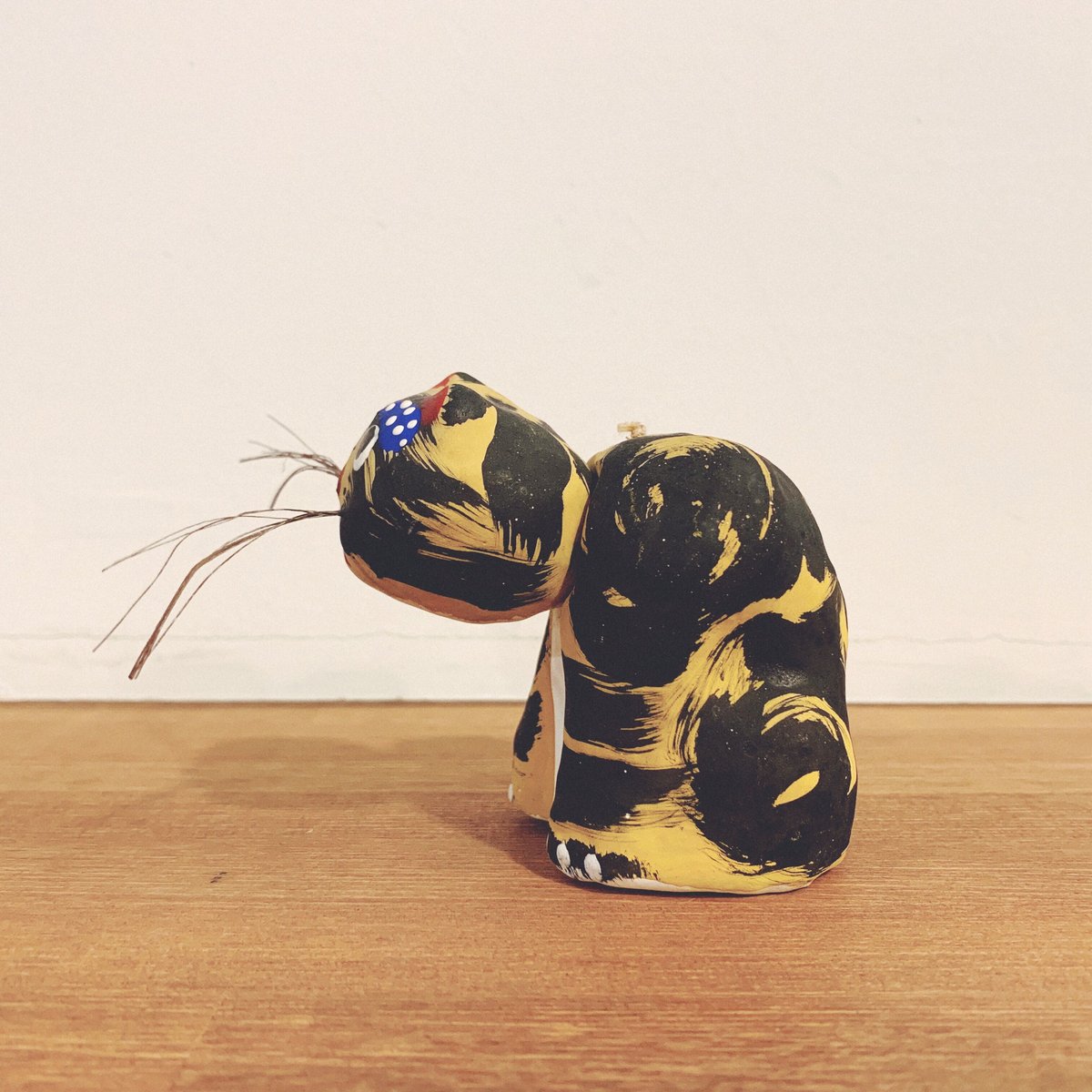 島根県 郷土玩具 廃絶品 柳家 首振り虎 田中謹二 鳥取張子 寅年 虎張子 民藝 鳥取張子・柳屋 の『首振り虎』 | 象々の郷土玩具