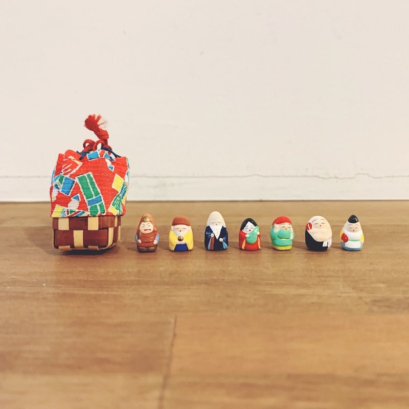 京都・清水豆人形『七福神』 | 象々の郷土玩具