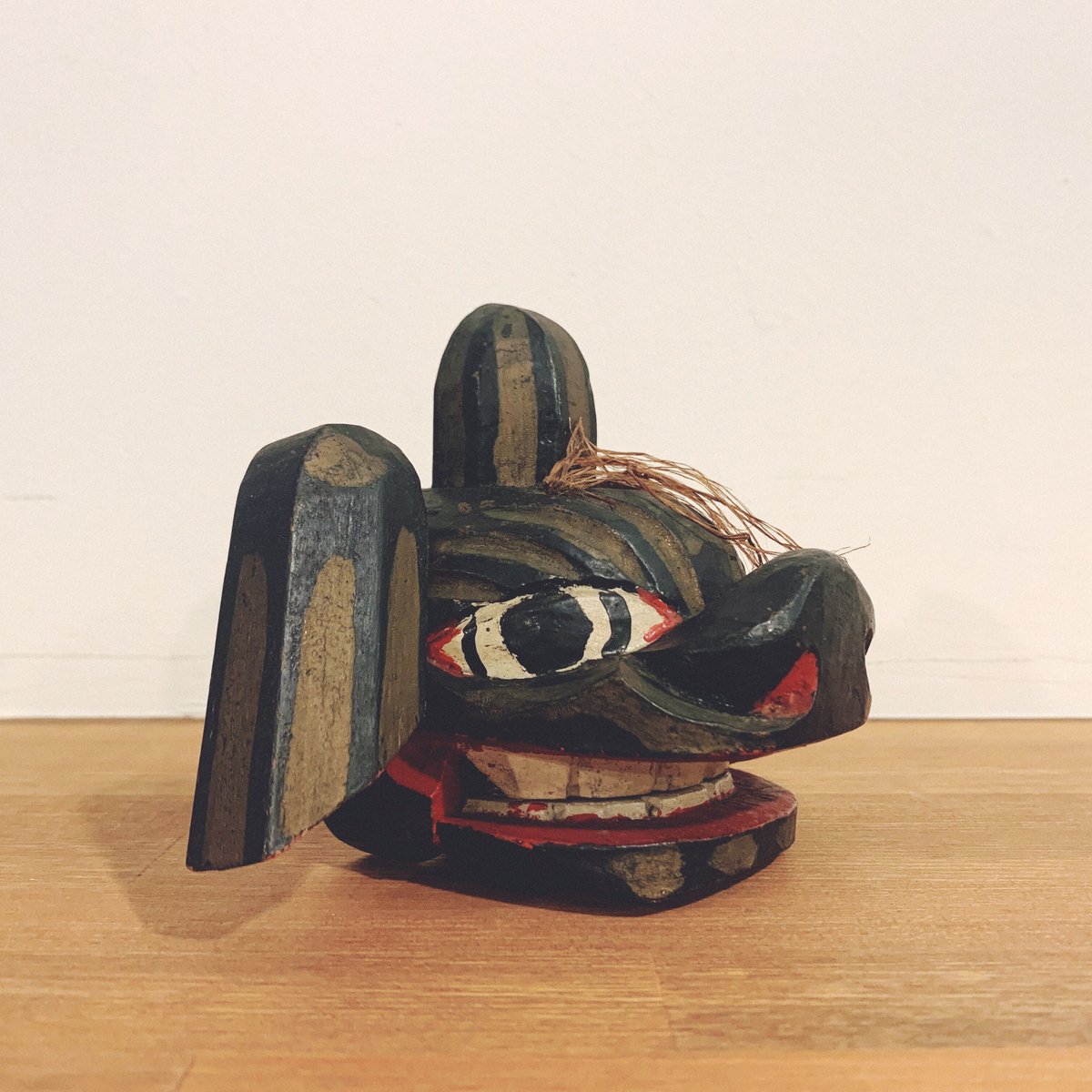 富山伝統工芸.獅子頭 古作『富山の獅子頭・赤』 | 象々の郷土玩具