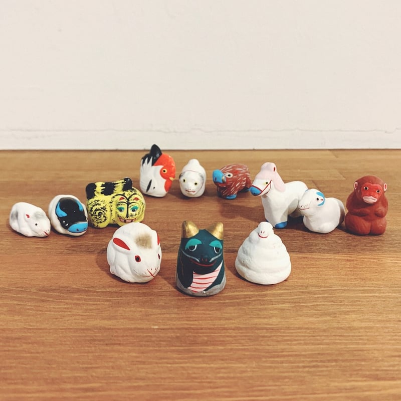 伏見人形・丹嘉『豆十二支』 | 象々の郷土玩具