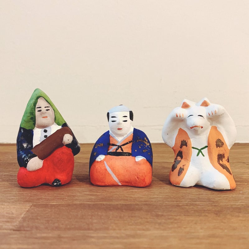 今戸人形の『狐拳』 | 象々の郷土玩具