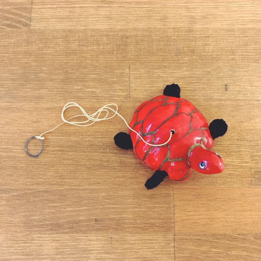 亀　置物　郷土玩具　張子 伊勢の練物『亀』 | 象々の郷土玩具